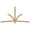 Ekena Millwork Davenport Timber Gable Bracket, Western Red Cedar, 96"W x 52"H x 1 1/2"D x 3 1/2"F, 13/12 Pitch GBW096X52X0204DAV00SWR - alternate 1